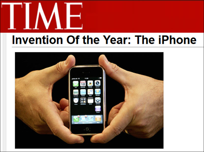 سال ۲۰۰۷: چرا در این سال مجله تایم «آی‌فون» را بهترین اختراع سال انتخاب کرده بود؟